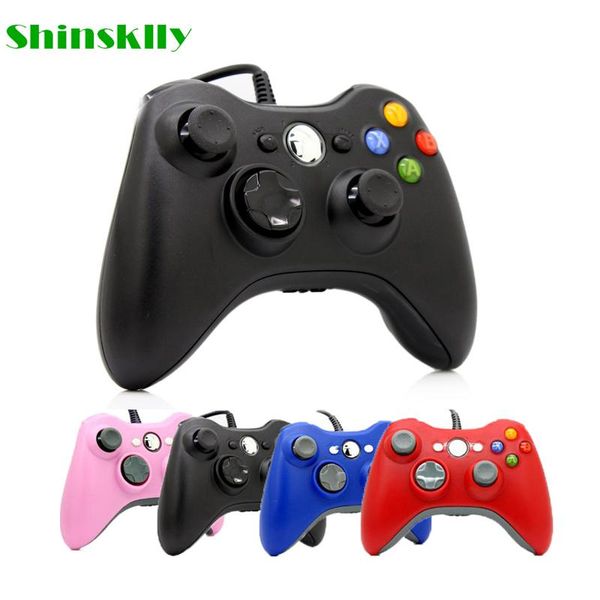 

game controllers & joysticks usb wired joypad gamepad for microsoft xbox 360 console controller black white pink red blue xbox360 pc joystic