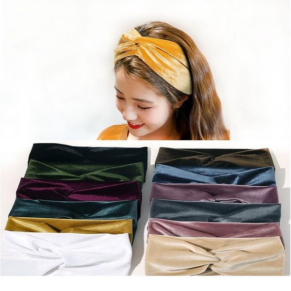 

velvet headband yoga elastic hairband ins trend woman flannel headband headdress hair accessories velvet qylrvw
