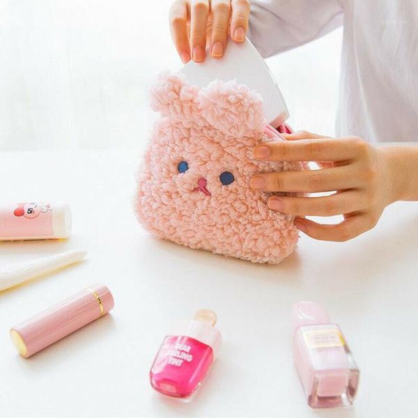 

women new cute cartoon style portable cosmetic pouch organizer ladies toiletry bag travel makeup bags1