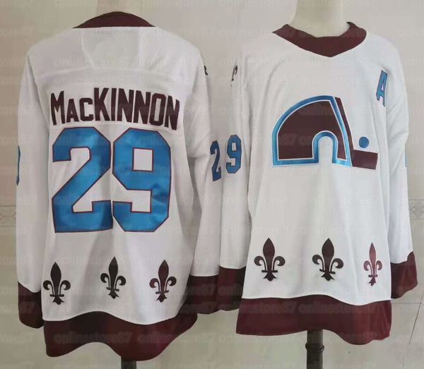 

29 nathan mackinnon 2021 reverse retro colorado avalanche jersey 8 cale makar 19 joe sakic gabriel landeskog mikko rant saad hockey in stock, Black
