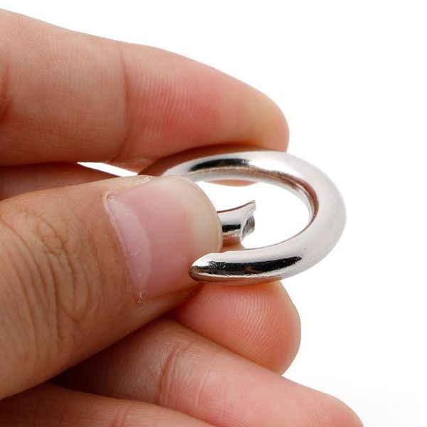 

100pcs zinc alloy plated gate silver spring o-ring buckles clips carabiner hiking purses handbags round push trigger sn qylatk