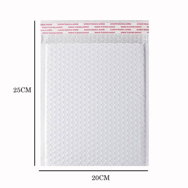 

50 pcs lot courier self seal envelope bags lined poly foam bubble mailers padded mailing bag waterproof postal ship bag 20x24cm h bbyxms