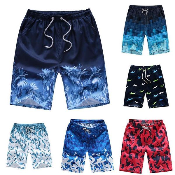 

2020 summer men's board shorts beach brand shorts surfing bermudas masculina print men boardshorts wholesale, White;black