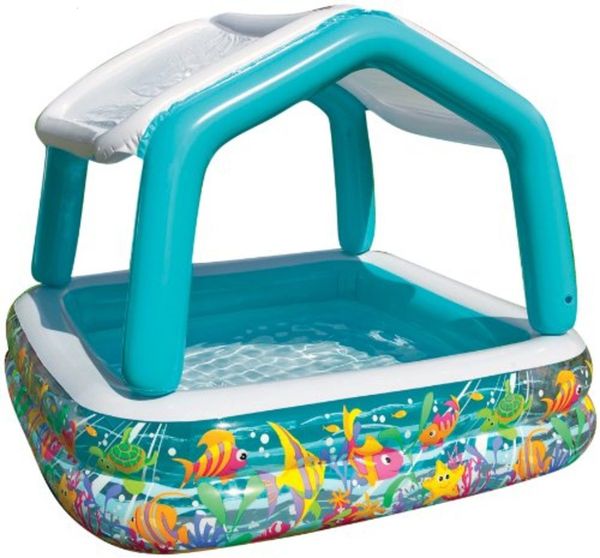 

pool, inflatable sun 62 shade