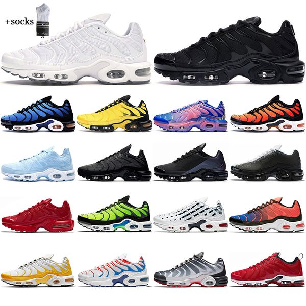 

with socks tn plus se running shoes for mens white black red hyper blue glasses throwback future mens trainer sports sneaker, White;red