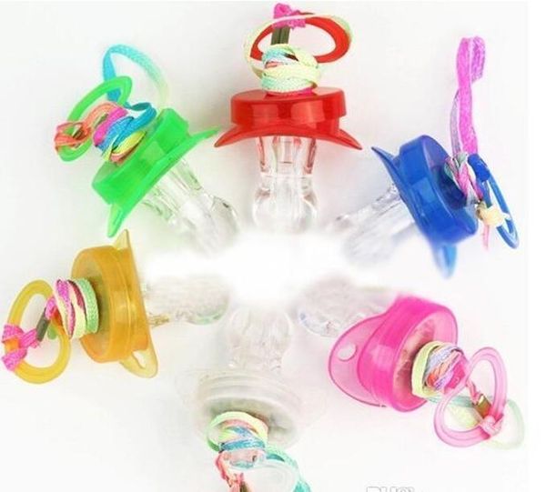 

dhl 500pcs led flashing pacifier whistle party supplies fun toy survival tool flash wmtmct mywjqq