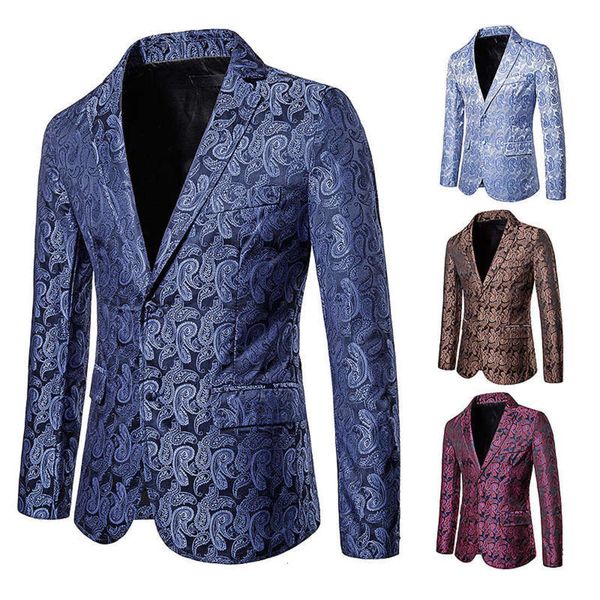

cashew men's colorful night flower club two button suit coat x72, White;black
