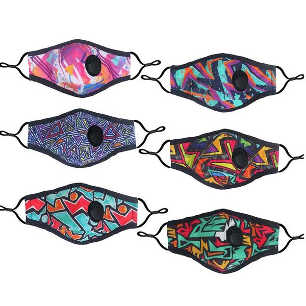 

dhl 2020 leopard hip-hop prints designer face masks adjustable protective mask dust with pm 2.5 filter breathable fashion face masks