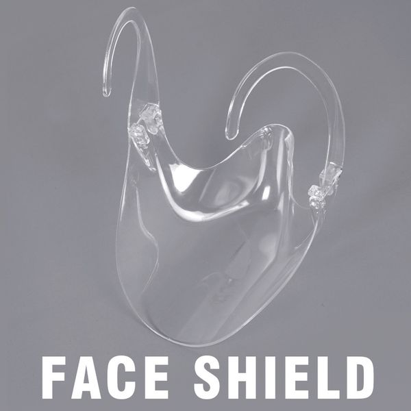 

all clear transparent plastic washable reusable designer facemask facial shield antifog transparent mask transparent mask