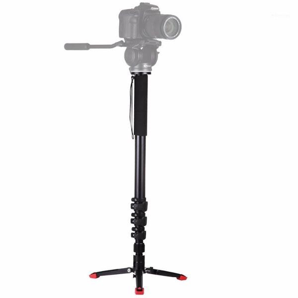 

tripods puluz four-section telescoping aluminum-magnesium alloy self-standing monopod with support base bracket1