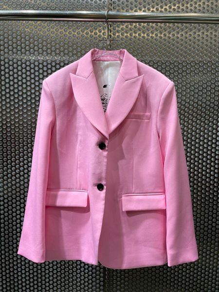 

2020 new ladies fashion long sleeve lapel lining printed suit 1224, White;black
