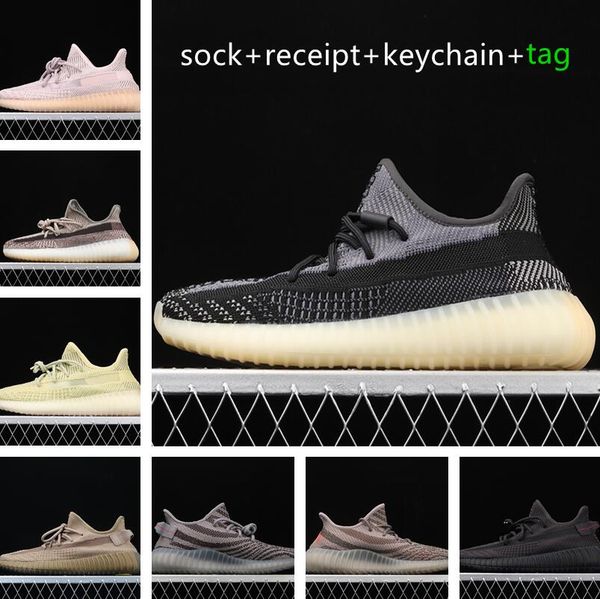 

2021 v2 running shoes bred asriel zebra static black yecheil reflective natural tail light mens trainer sneakers