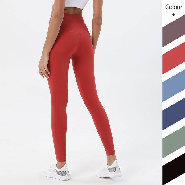 

3m double side sanding nude yoga pants womens european and american high waist hip lifting honey peach hip sports fitness pants, Gray