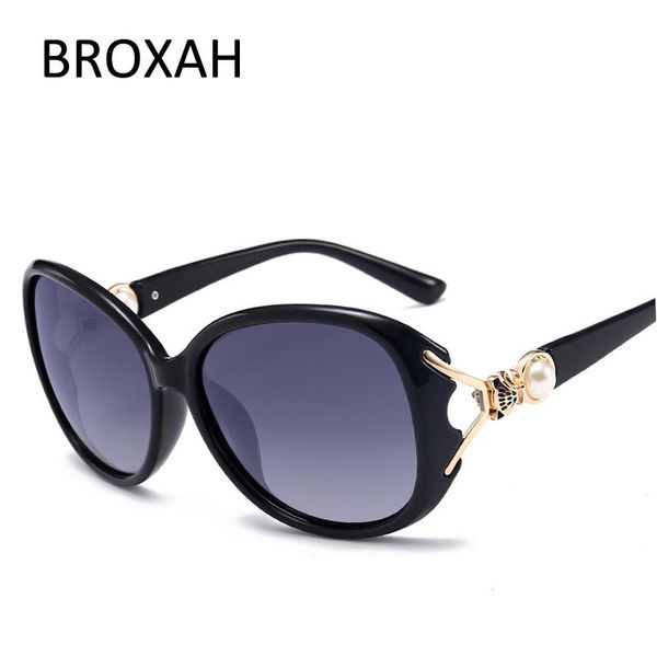 

sunglasses fashion oval polarized women ladies driving glasses plastic frame uv400 gafas de sol mujer, White;black