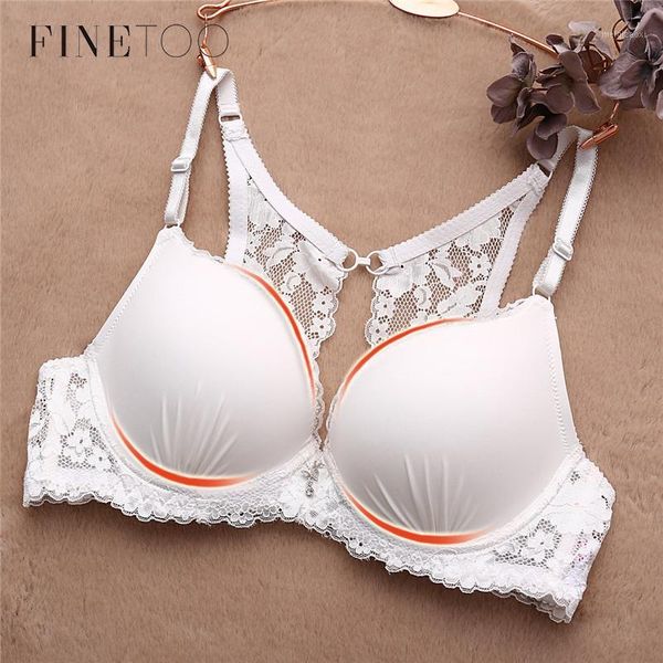 

finetoowomen bra lace backless lingerie fashion push up bras for women c d cup bralette soft female underwear brasier mujer1, Red;black