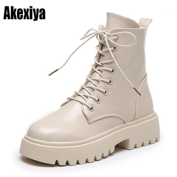 

2020 woman ankle boots low-heeled shoes women lace up winter autumn shoes fashion short boots woman footwear size 35-40 p2221, Black