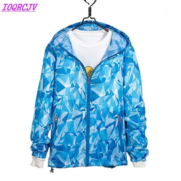 

plus size s-5xl thin trench coat for women 2020 summer anti sun clothing breathable print hooded thin coat men and women anti-uv1, Tan;black