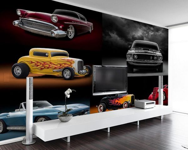 

wallpapers cool retro luxury sports car auto tool wall custom 3d restaurant el decoration mural bar wallpaper