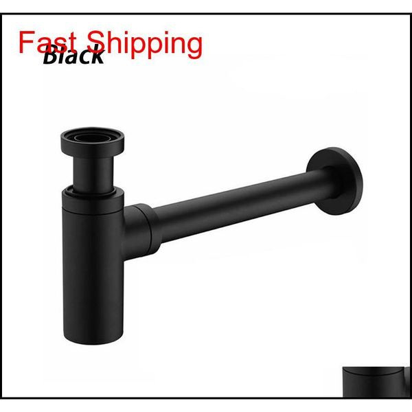 

bathroom pop-up basin waste drain wall connection p-traps drain pipe quality brass black gold r jllzws eatout