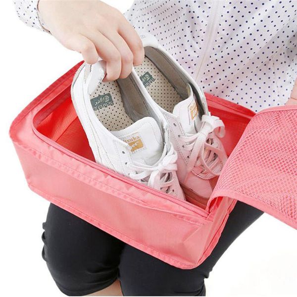 

polyester portable shoe outdoor travel shoes storage bag containers sorting organizer bags clothes cabinet pouch wardrobe