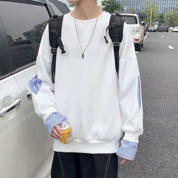 

sweatshirt 2021 male spring and autumn new round collar was diluting two pieces 2zt3, Black
