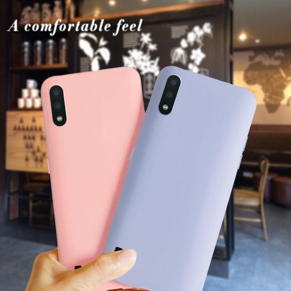 

for samsung galaxy a01 sm-a105f case cover samsung a 01 global version ultra thin tpu matte solid color sil phone so bbyrzo