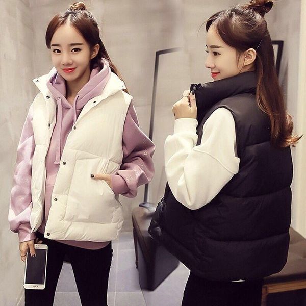 

women's vest female new fashion spring autumn slim vests for women short coat outerwear sleeveless waistcoat bread jackets, Black;white