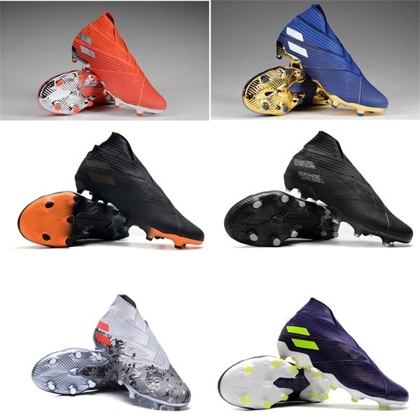 

mens messi nemeziz 19.1 fg messi inflight dark motion uniforia slip-on soccer shoes football boots cleats size us6.5-11