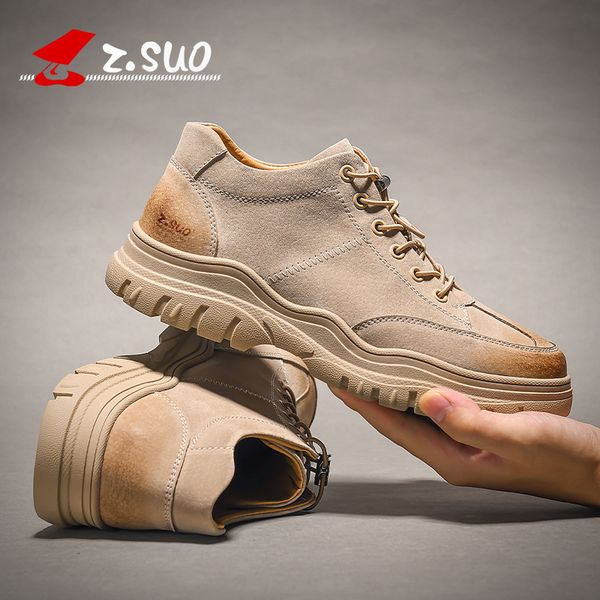 

new style autumn leather work clothes breathable versatile casual men's fashion british martin shoes c1212, Black;white