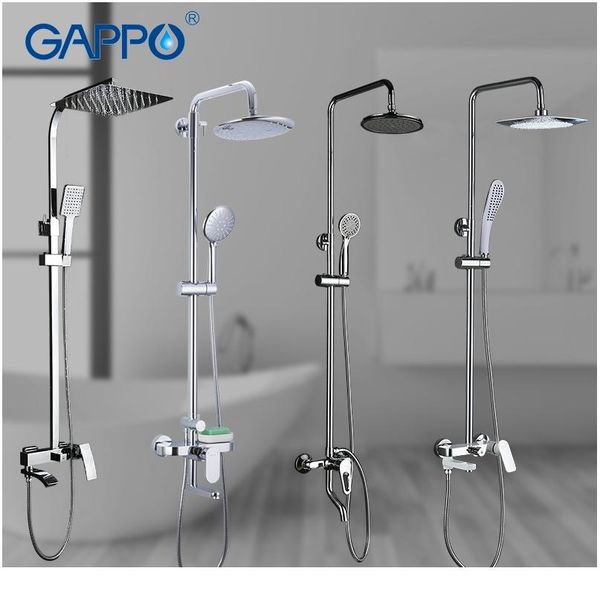 

gappo душевая система для душа ванная комната душевой кран крана ванна для ванны для ванны установить водопад душевая набор chrome r sqcru
