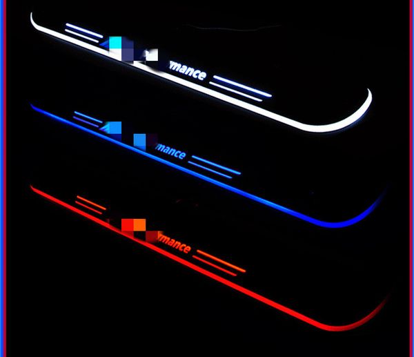 

для f30 f34 f35 e84 acrylic moving led led добро пожаловать педаль автомобиля шуфф плита педаль двери дорожная путей