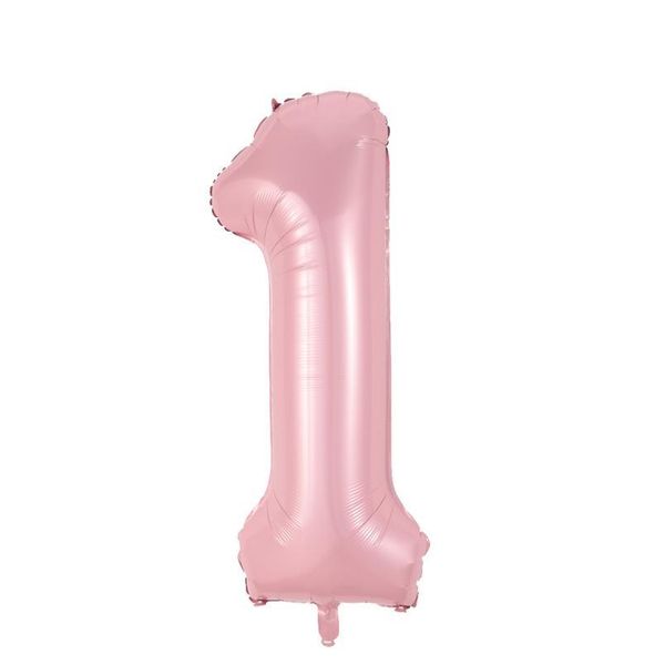 

40 inch foil pink number balloons 0 1 2 3 4 5 6 7 8 9 air inflatable ballon 18 happy jllhkm