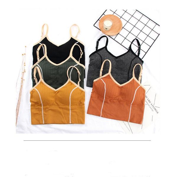 

gym clothing ladies underwear size sports women bra for fitness yoga with pad workout indoor wear active high elastic, White;black