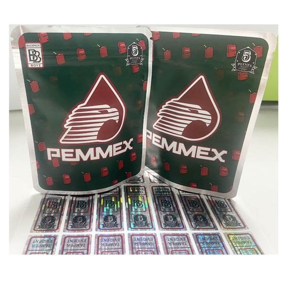 Zaino boyz Pemmex mylar borsa a prova di odore zaino per ragazzi confezione in alluminio stand up pouch con adesivi ologramma