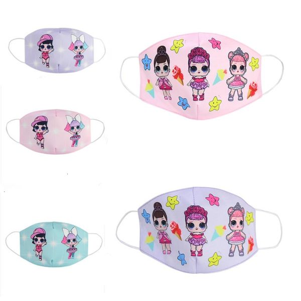 

factory 9style girl cute cartoon kids doll fun fancy dress lower half face mouth muffle reusable dust warm windpro