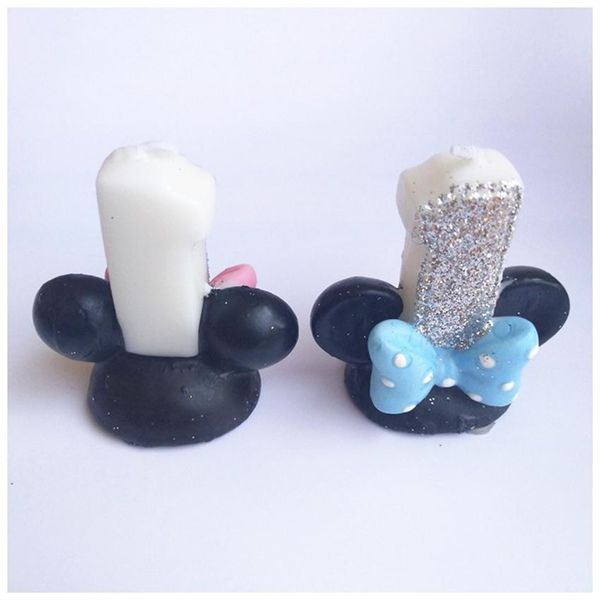 

с днем ​​рождения торт свечки номер 1 бантом номера свечей день рождения свеча торт топпер украшение для вечеринок детей взрослых подарок wm