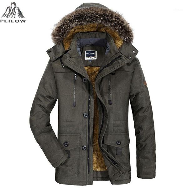

peilow plus size 5xl 6xl winter jacket men thick windproof hood parka mens jackets and coats windbreaker coat jaqueta masculina1, Black;brown