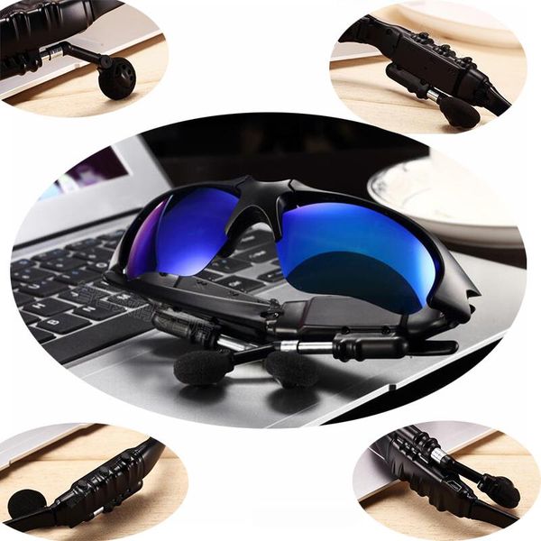 

sport stereo wireless bluetooth 4.1 headset telephone driving sunglasses/mp3 riding eyes glasses with colorful sun lens