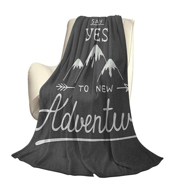 

скажи да для новых приключений типографская цитата с каракулярными одеялами на горе