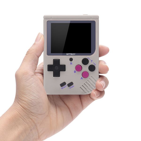 

new bittboy v3.5 video game console retro handheld save/load game console +8gb micro sd card t200303