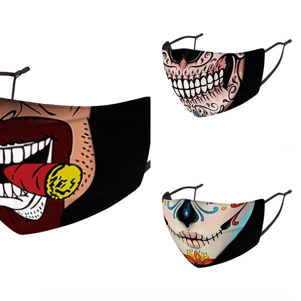 

a33s anti dust face mask washable designer starry mask plants elastic mouth cover skydustproof adjustable animals ear clip pm2.5, Black