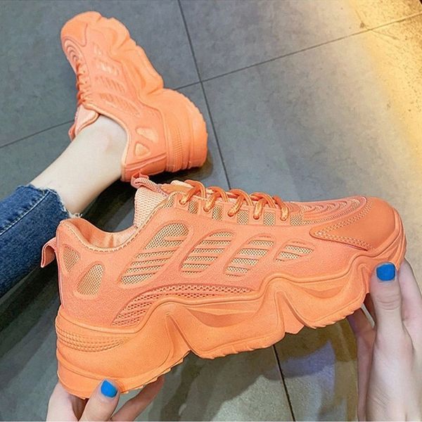 

women lace up sneakers bottom comfortable vulcanized women's casual fashion female running shoes 2020 new thick drop shipping #ni4k