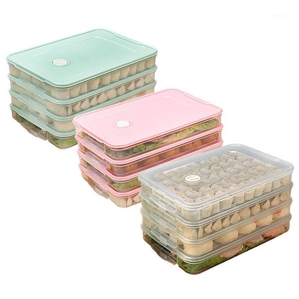 

storage bottles & jars dumpling box organizer fresh meatballs vegetables egg holder kitchen accessories1