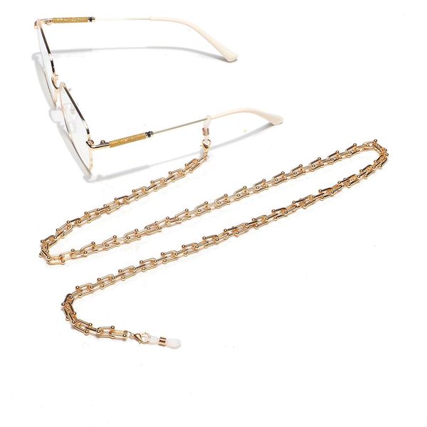 

punk gold color sunglasses mask chain for women glasses metal link chain lanyard strap holder necklace mask jewelry h qyliaz