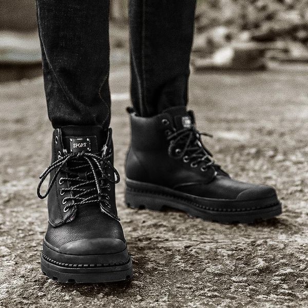 

man sneaker mens mens shoes casual boots high leather sneaker flat with 2020 zapatillas a sneakers male black high