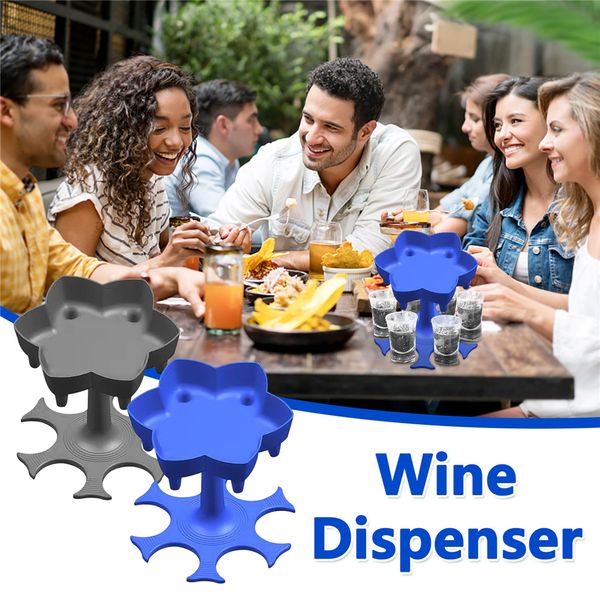 

6 sglass dispenser holder wine whisky beer dispenser rack bar accessories caddy liquor dispenser party games drinking tools yu78