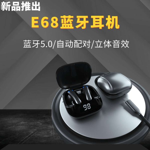 

new 5.0 wirels e68 noise reduction stereo in ear bluetooth headset
