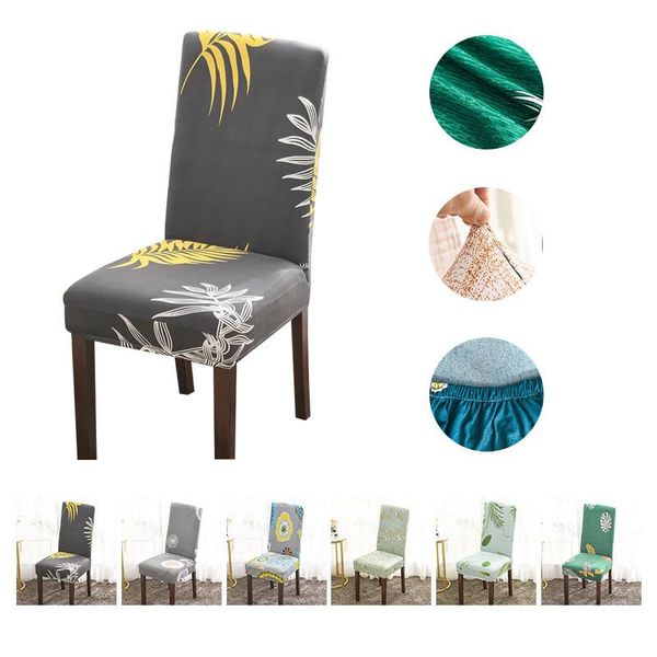 

chair covers fabric for dining room modern chairs spandex elastic armchairs home office cover