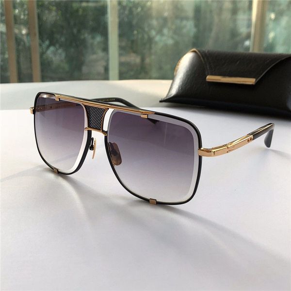 

classic sunglasses men design metal vintage fashion style outdoor eyewear square frame uv 400 lens with case2021, White;black