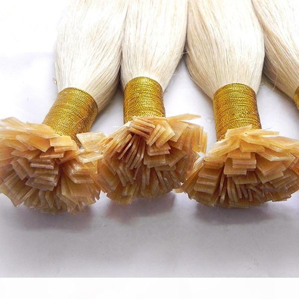 

brazilian straight double drawn flat tip pre bonded hair extension 1g strand 100g keratin 18 to 30 inch 100% virgin human hair, Black